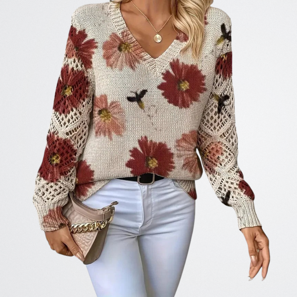 Solara - Wildflower Knit Sweater