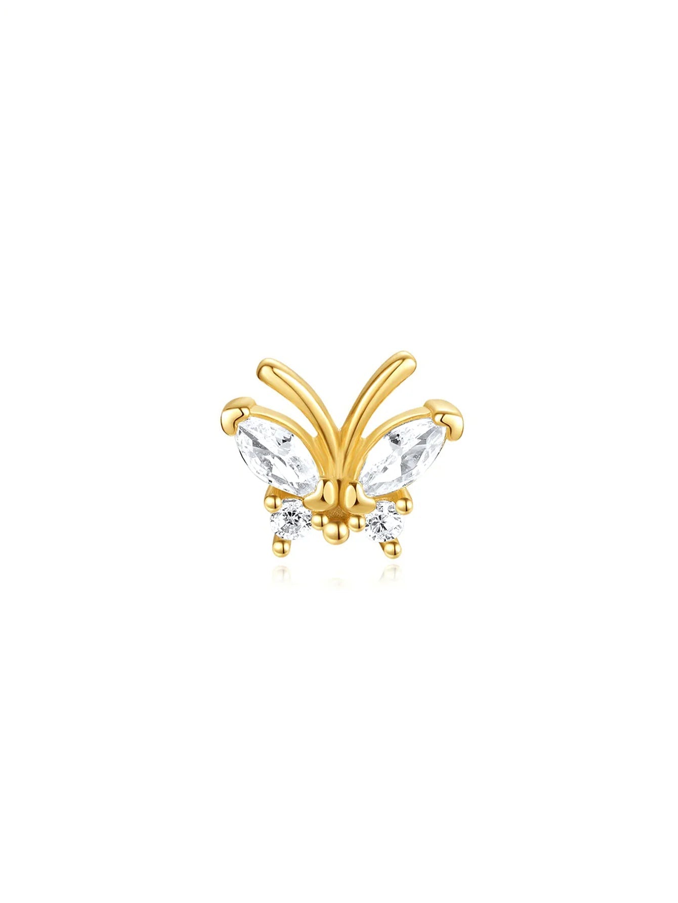 Mollie - Butterfly Earrings with Zirconia