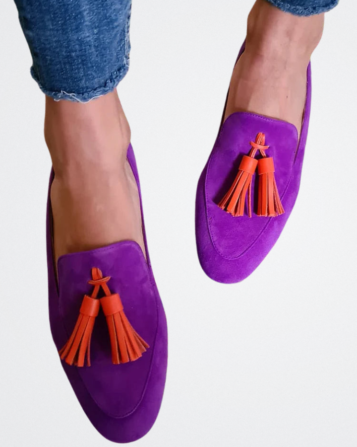 Camila - Suede Pop Loafers