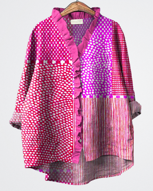 Cassandra - Boho Mosaic Blouse