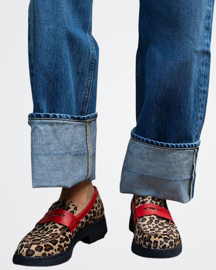 Natalie - Rouge Animal Print Loafer