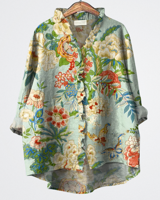 Isla - Vintage Floral Blouse