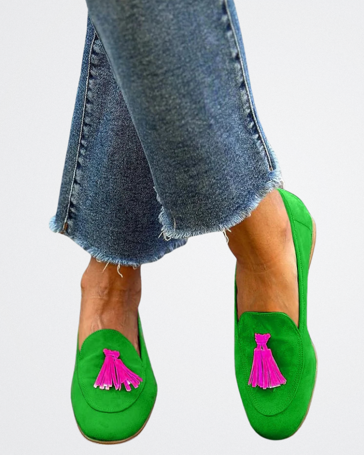 Penelope - Vivid Suede Loafers