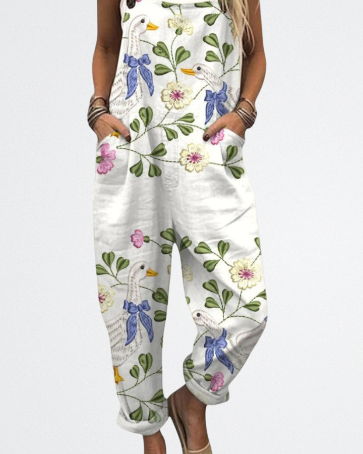 Lydia - Whimsical Goose Jumpsuit