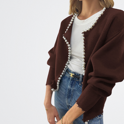 Lucille - Classic Pearl Cardigan