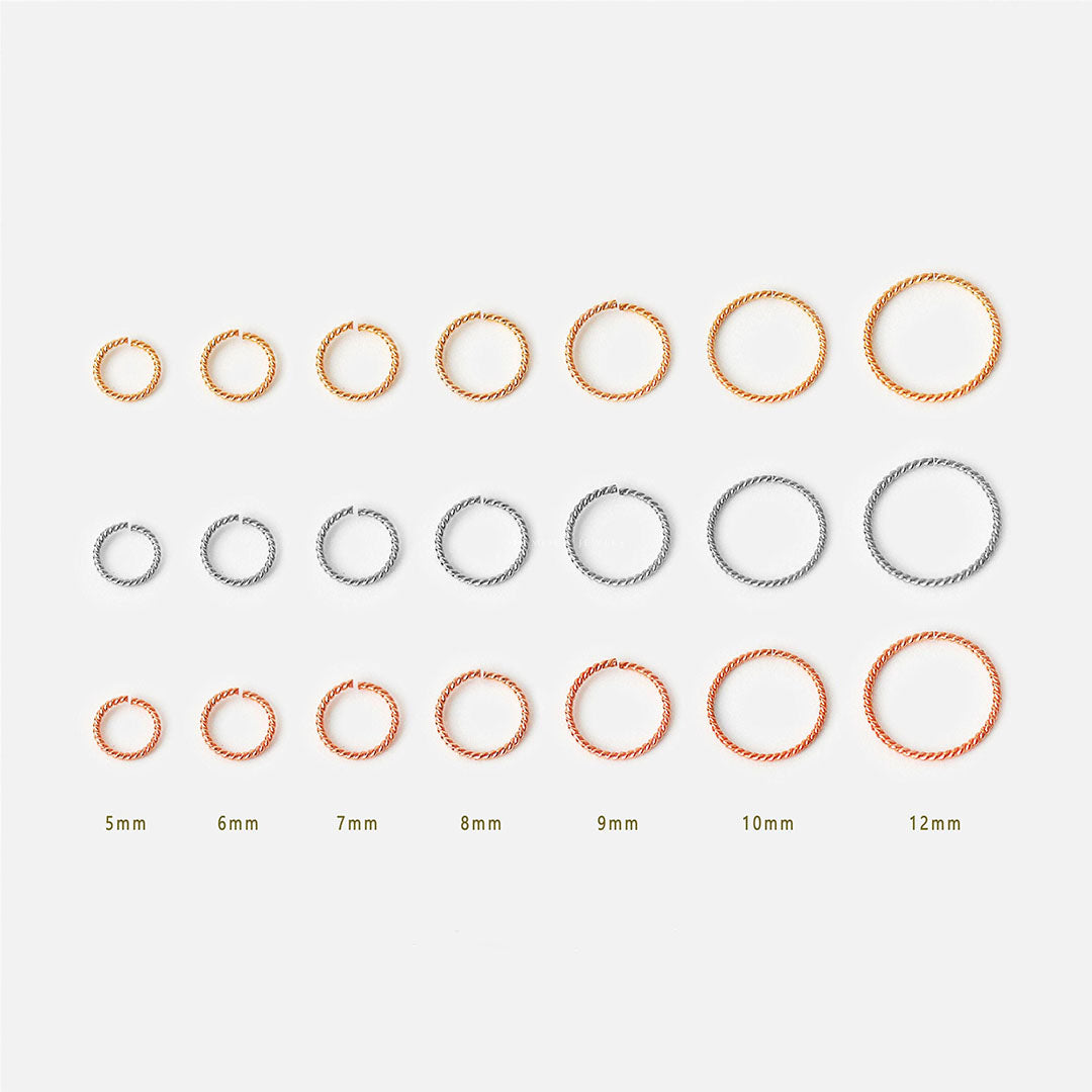 Purlles - Twisted Hoops for Ear and Nose Piercings