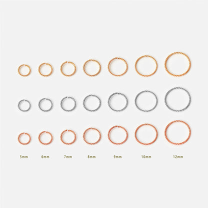 Purlles - Twisted Hoops for Ear and Nose Piercings