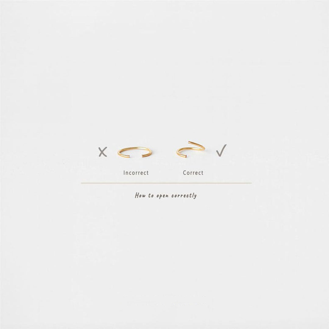 Purlles - Twisted Hoops for Ear and Nose Piercings