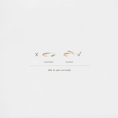 Purlles - Twisted Hoops for Ear and Nose Piercings