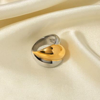 Harewell - Stylish Geometric Gold Rings