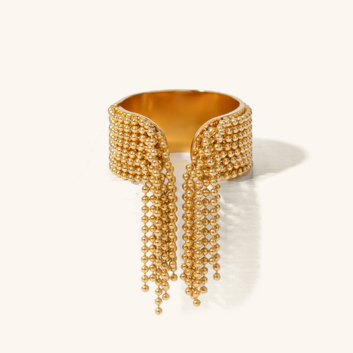 Josian - Modern Gold Ring with Tassel