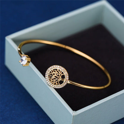 Clara - Adjustable Tree of Life Bracelet