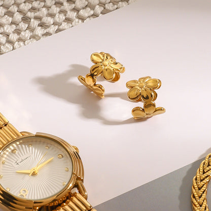 Anne - Plumeria-Clip-On Earring