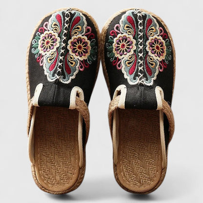 Marousse | Comfortable Handmade Floral Mules